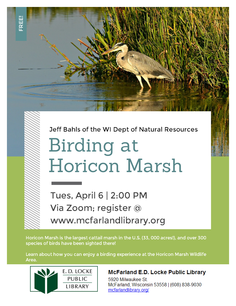 Horicon Marsh Birding E.D. Locke Public Library